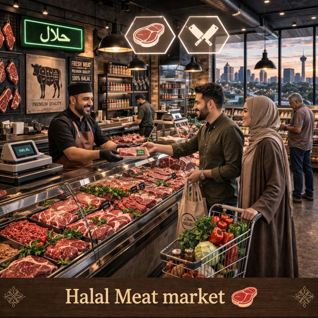 لحوم حلال — Halal Meat Market