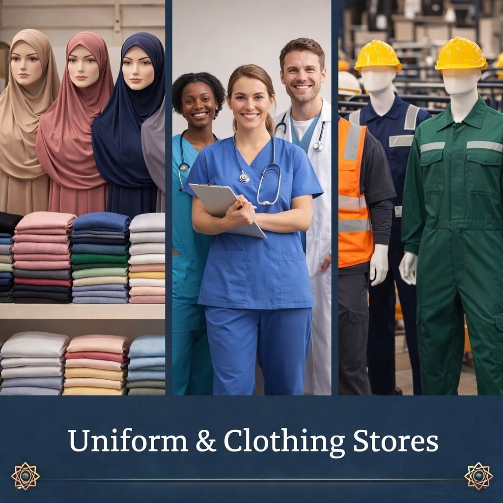متاجر ملابس وأزياء موحدة — Uniforms & Clothing Stores