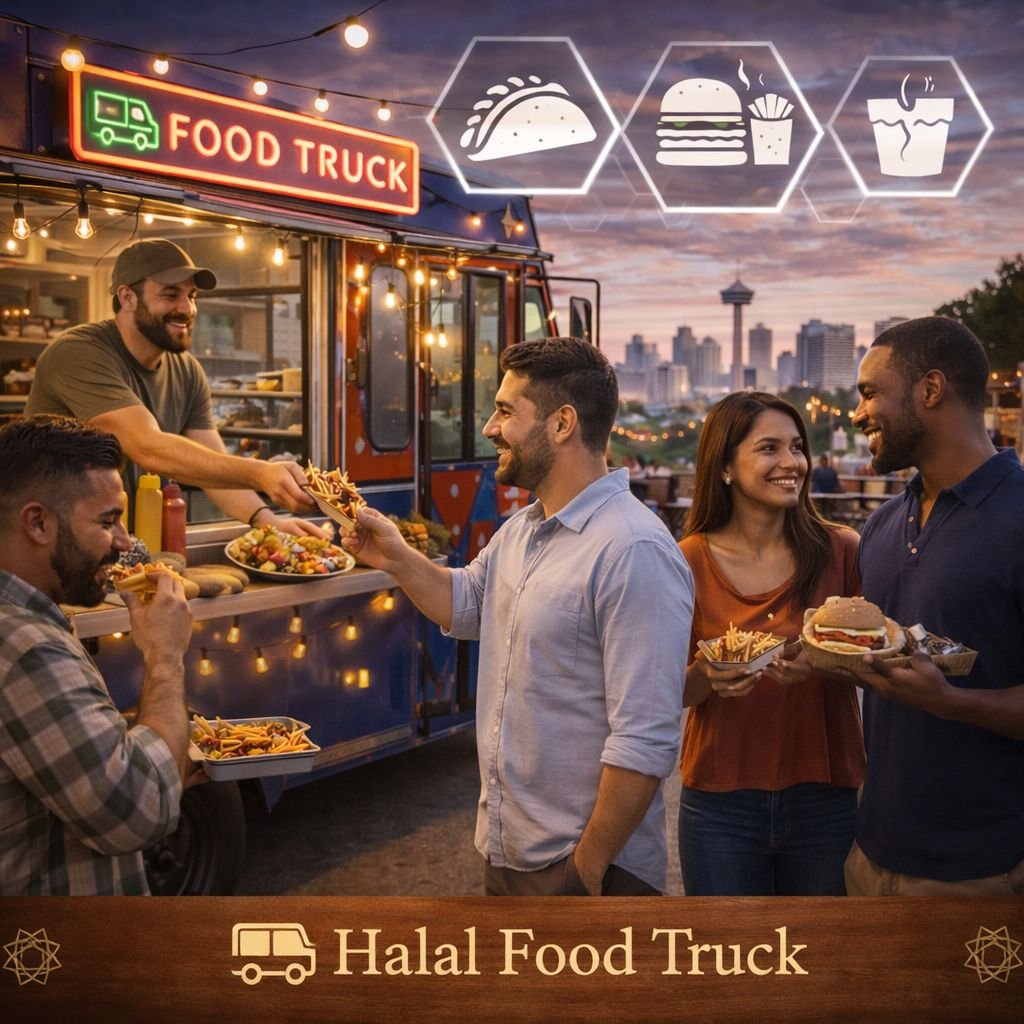 عربات طعام حلال — Halal Food Truck