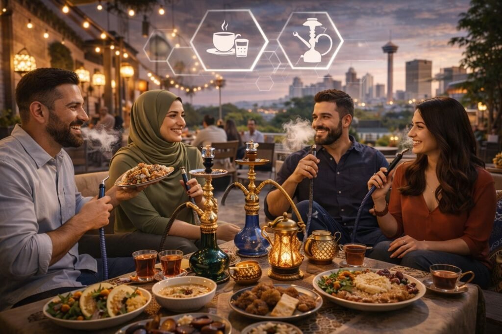 مقهى عربي وأركيلة — Arabic Cafe & Hookah
